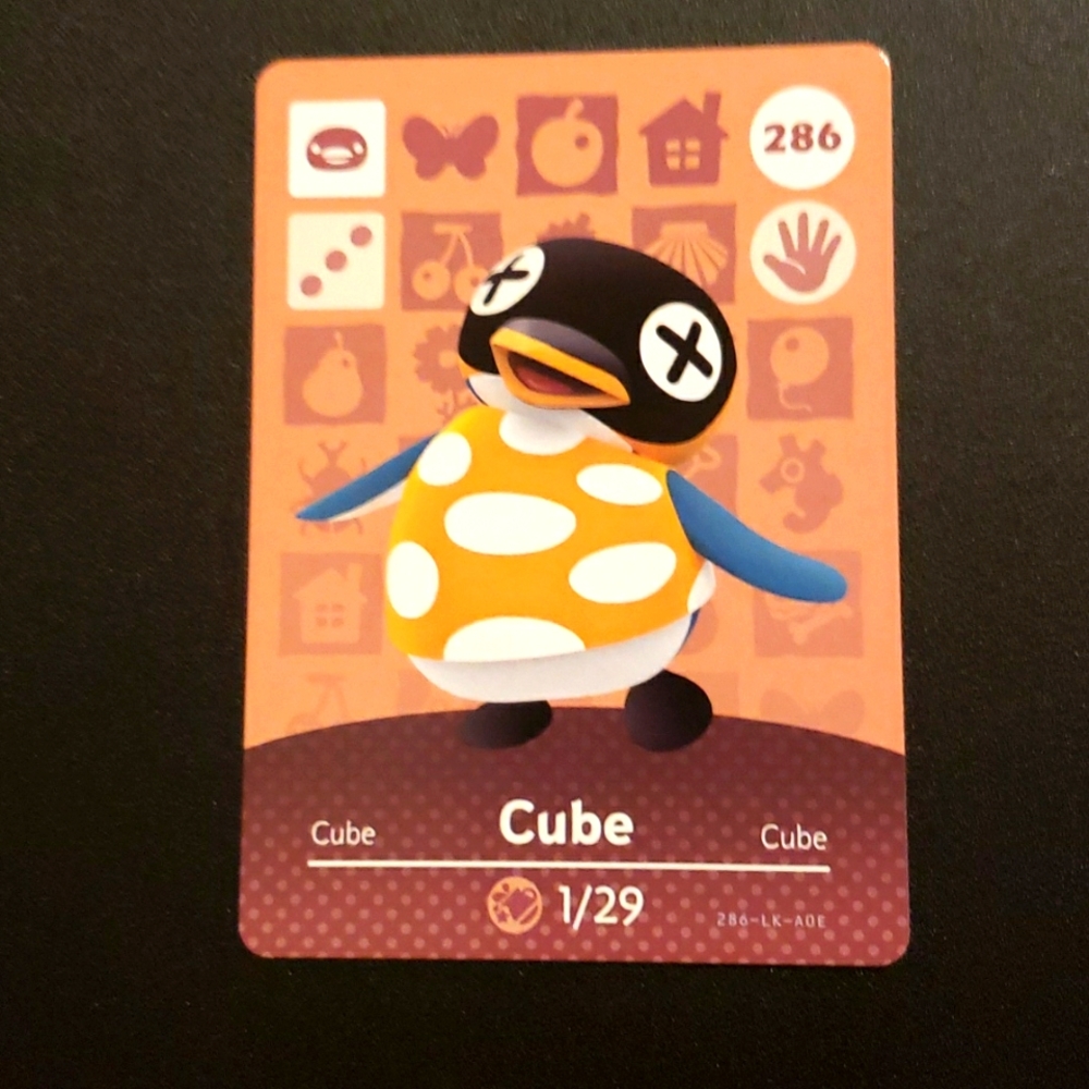 3/$12 cube 286 animal crossing ACNH Nintendo switch amiibo